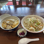 Kumosawa Kanko Drive-in - Aセット！ラーメンをタンメンに変更！950円