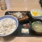 Yoshinoya Kasuya Nakahara Ten - カルビ定食　ご飯大盛り