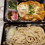 ばんどう太郎 - セットです！税別880円カツ丼蕎麦セット