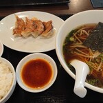 Chuka-ya KurumA - ラーメンライス＆餃子