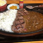 銀次郎のステーキ - サーロインステーキカレー　200g