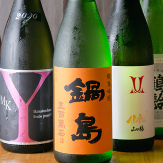 We have a wide selection of sake and shochu that go well with Shamo dishes◎