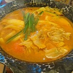 ばんどう太郎 - トマト味噌煮込みうどん  カレー風味  ¥1,290（税抜）