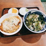 習志野庵 - カツ丼セット　900円