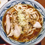 丸亀製麺 - 鶏チャーシューねぎだれぶっかけ（大）