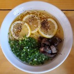 肉塊 - 地鶏塩レモンラーメン♪