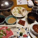 Fuji Lake Hotel - 夕食の膳。