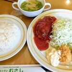 Restaurant Musashi - ３品セット《ハンバーグ・チキンカツ・カニクリームコロッケ》【Jul.2020】