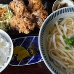 Yama no Sato Udon - 唐揚げ定食