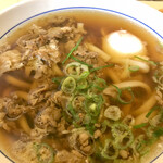 Men no Sho Tsurumaru Nishihonchoten - 肉うどん with 温泉玉子