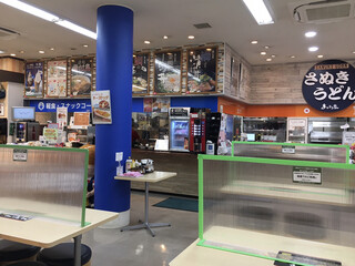 Tsuda no Matsubara Service Area (Nobori Sen) Snack Corner - あなぶき屋は朝やってません（うどんの意味がない）