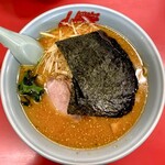 Ramen Yamaokaya Chiba Kamagaya Ten - 特製味噌ネギチャーシューメン　海苔のせいで地味に。