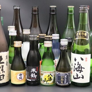 厳選した日本酒や焼酎をお鮨と共に◎上品な風味の栗焼酎もご用意