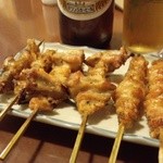 鳥増 - 2012.7 かわ、どんどり、げんこつ軟骨（各1串110円）