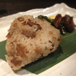 Sumibi Yakitori Chidori - 【2012/7 訪問】大分 吉野鶏めし（漬物付）280円