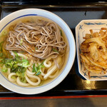 Daisuke Udon Iyo Hakura Ten - 白丼の蕎麦&うどん　　かき揚げ