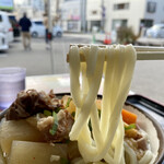 手打ちうどん 上田 - 外のテラス席でにゅい〜ん‼︎