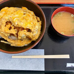 Shiratori Parking Area (Nobori Sen) Food Court Snack Corner - カツ丼　700円税込　プラス100円でミニうどん^ ^