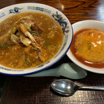 So Ryu Kitakami Ten - 肉ネギラーメンと天津飯のセット