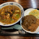 So Ryu Kitakami Ten - 肉ネギラーメンとカツカレーのセット