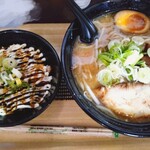 Ramen Senka Kusabi - 白味噌ラーメン+マヨチャーシュー丼セット