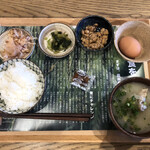 hinatayama mukusyokudou - ■無垢食堂の朝ごはん（500円）
                        ■副菜（100円）