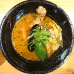 Soup Curry Aiiro - 空色(ほろほろチキン) ¥1160＊辛さ3.5