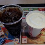 マクドナルド - アイスコーヒーＭサイズとヨーグルトシェイク