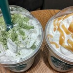 STARBUCKS COFFEE Ion Moru Nagakute Ten - ◆【季節のおすすめ】抹茶ホワイトチョコレートフラペチーノ・キャラメルフラペチーノ◆590円・490円♪