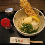 麺匠 空海 - ちく玉天生醤油うどん