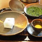 Yamadaya Manju Charaku Dogo Onsen Ten - 玉露　ーしずく茶ー　山田屋まんじゅう1