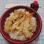 Onsen Shokudo Warowaro - 天丼弁当(500円･込)