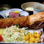 Restaurant Tenno Saya Honten - スペシャル海老フライ定食