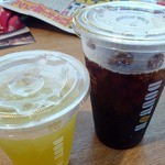 Doutor Coffee Shop Honanchoten - ゆずティハニーとアイスコーヒー。