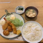 Ten pachi - ミックスフライ定食　1,200円