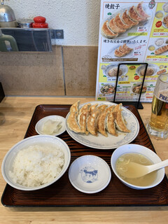 Gyoza no Manshu Takasaka Ekimae Ten - ダブル餃子定食('21/02/24)