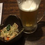 Machi no Izakaya Nishina - "生ビールとお通し"