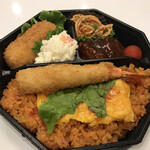 Butz Delicatessen Tamagawa Takashimaya Ten - 洋食弁当　蓋オープン