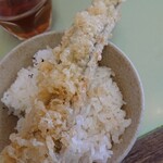 Tempura no Tomoei - 穴子を茶碗に。
                        大きさ伝わればいいなあ。