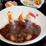 ごはんや　醤 - 料理写真:エビフライカレーを食べました。