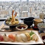 Skytree View Restaurant Ren - 寿司天ぷら御膳2800円（税サービス込）