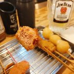 Kushi Katsu Tanaka Higashiginza Ten - たらこ串。たらこちっちゃいけどしょっぱおいしい