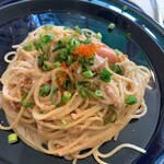 PASTA Amare - ホタテとスルメイカの明太クリームパスタ