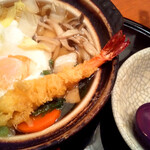 手打うどん 立山 - 鍋焼きうどん