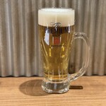 元祖スタミナやきとり - 先ずはプレミアムモルツで乾杯