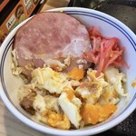 Yoshinoya Fuchu Nakagawara Ten - ハムエッグ納豆朝食404円