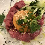 Nezu no Jinpachi Saku Sakudairaeki Ten - 馬肉のタルタルです。