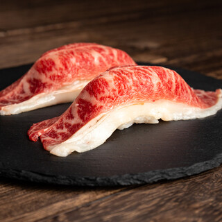 Kuroge Wagyu beef Sushi