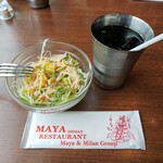 Maya Restaurant Senta Minami Sausuwuddo Ten - 「セットサラダ」＆「アイスコーヒー」