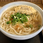 Nishidaya - かけうどん(大)・なす天 510円